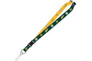 PRO SPECIALTIES GROUP MLB Oakland A'S Two-Tone Lanyard, Green, One Size