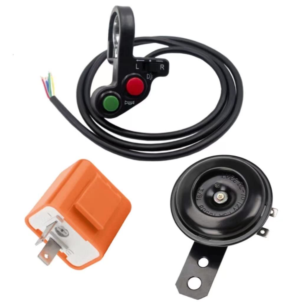 Photo 1 of Universal Motorcycle 7/8" Multi-Function Turn Signal On Off Light Switch Flasher Horn Set for Honda Yamaha Motorcycle ATV Offroad