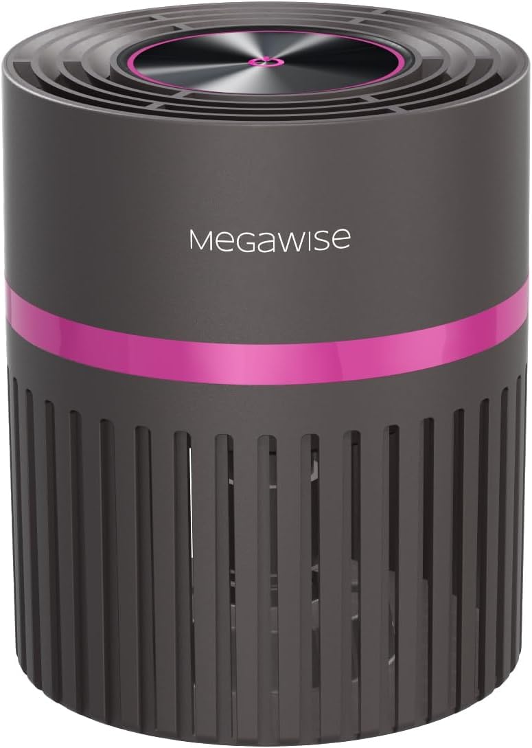 Photo 1 of MEGAWISE Home air purifier, True HEPA & Activated Carbon for Odors Pets Smoke, for Home up to 215 sq ft, Auto Mode, Air Quality Monitor