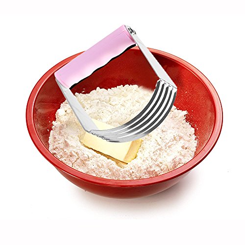 Pastry Cutter Stainless Steel - Professional Baking Dough Blender with Blades