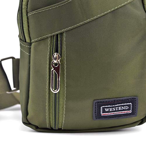 Westend Crossbody Nylon Sling Bag Backpack with Adjustable Strap