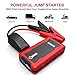 GOOLOO 600A Peak Car Jump Starter Portable Phone Power Bank (Up to 6.0L Gas or 4.5L Diesel Engine) with Dual USB Quick Charge Port Auto Battery Charger Pack Booster Built in LED Light, Black/Red