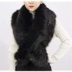Belinan Women Faux Fur Collar Scarf Shawl Wrap Stole Warmer Shrug For Winter Coat Belinan Women Faux Fur Collar Scarf Shawl Wrap Stole Warmer Shrug For Winter Coat