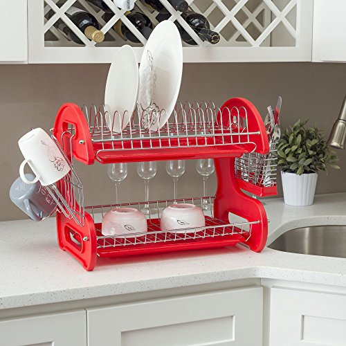 Kitchenaid Dish Drying Rack Utensil Holder Sink Cup Drainer Plate 2