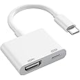 USB-C to HDMI Multiport Adapter for Apple iPhone 16/15, Type-C to Digital AV Hub with HDMI 4K@60Hz Output and USB-C Charging Port for MacBook Pro/Air, iPad Pro, iMac, Galaxy S24 More (White-2 Ports)