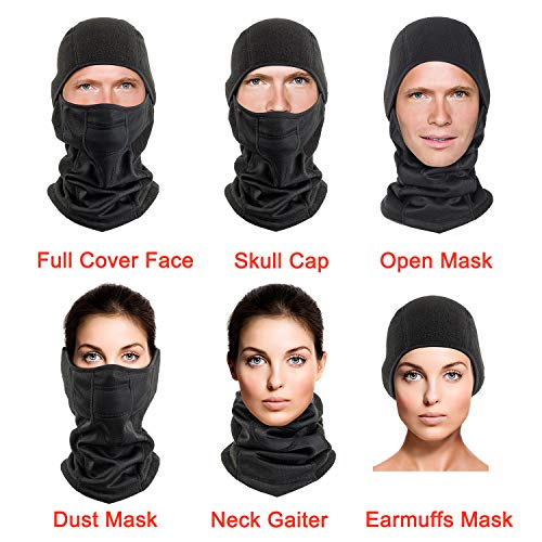 RUPUMPACK Balaclava, Windproof, Sun UV Protection Face Mask, Lightweight Breathable Face Mask Thermal Fleece Headwear for Man for Skiinig, Hiking - Thumbnail 5