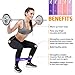Victorem Mini Loop Resistance Bands - Exercise, Physical Fitness, Home Workout Training Set – Exercise, Fitness - Light Pink, Coral, Pink, Light Purple, Dark Purple