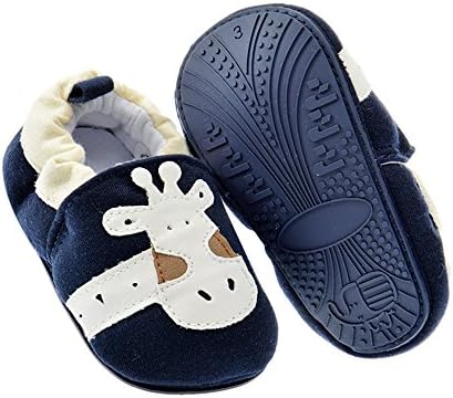 PAMBO Baby Slip-On Boys & Girls Shoes For Infants, Newborns and Toddlers-Cute Soft soled Walking Shoes For Home/Outdoors-Breathable