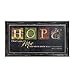 Besti Premium Home Country Inspirational Marla Rae Hanging Wall Art Primitive Americana Decorative Plaque – Rustic Style Décor Sign with Saying – Excellent Quality Polystyrene (Hope)