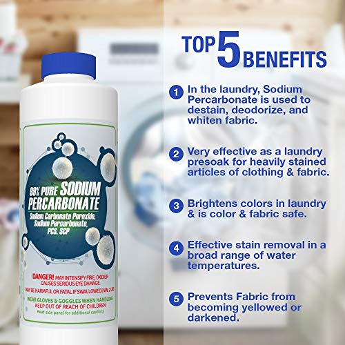 99 PURE Sodium Percarbonate 2 LB Bottle (solid hydrogen peroxide