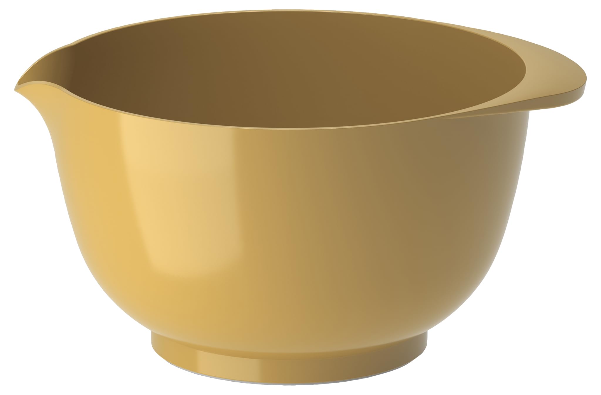 Rosti Margrethe Mixing Bowl, 3 litres, Shatterproof, with Good Handle, Made of Recyclable Plastic, Curry - for Baking and Yeast Dough