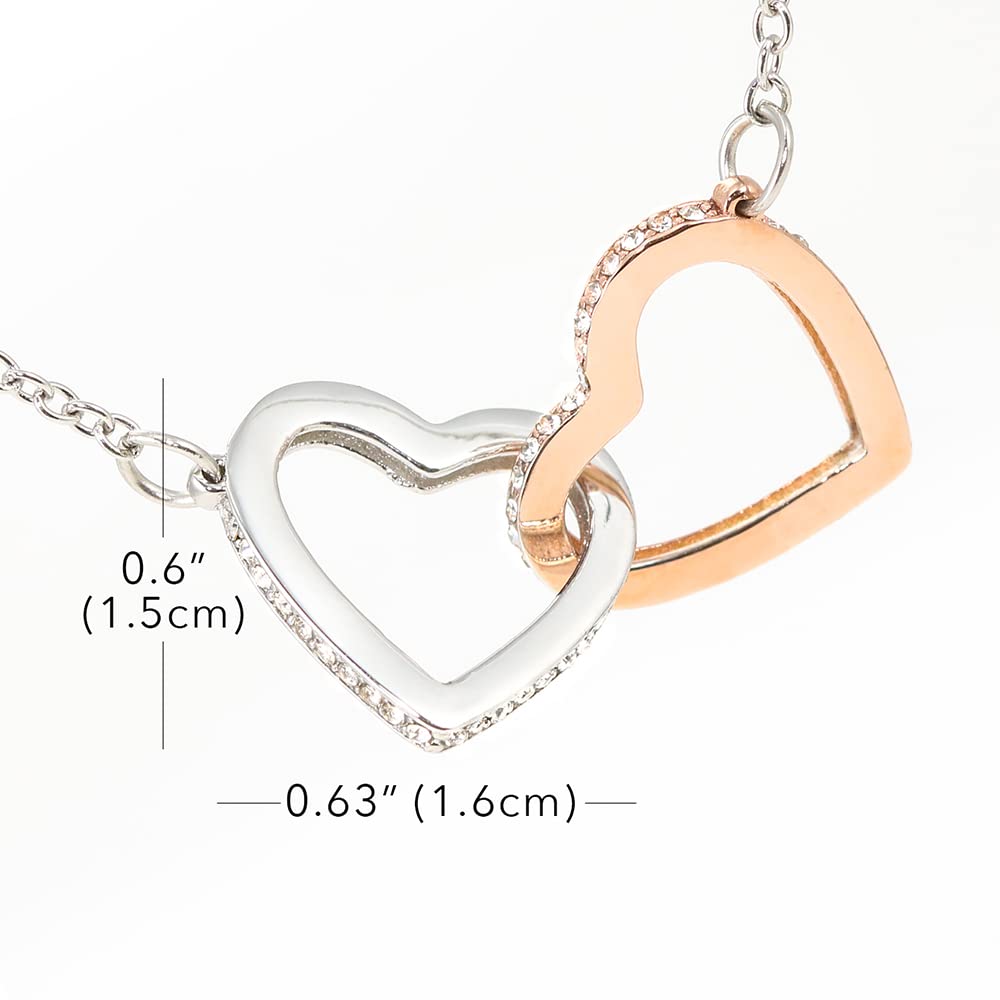 Larvincy To My Daughter Necklace From Dad With Heartfelt Message & Elegant Box, Gifts For Daughter From Father, Beautiful Gold Jewelry Gift From Love Daddy On Graduation, Birthday, Wedding, Christmas