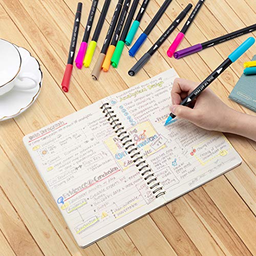 24-Colors-Dual-Tip-Brush-Pen-Art-Markers-Fine-Tip-Marker-Calligraphy-Brush-Pens-with-30-More-Ink-for-Journaling-Sketching-Hand-Lettering-Coloring-Books