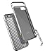 X-Doria Case for iPhone 6s Plus and iPhone 6 Plus (Defense Lux), Military Grade Drop Tested iPhone Case, TPU & Aluminum Premium Protective Case (Silver Carbon Fiber)