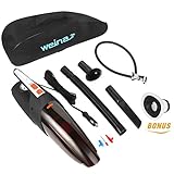 Handheld Car Vacuum, Portable Wet & Dry Car Vacuum Cleaner, Work as Inflator / Tire Pressure Gauge, 12V 120W Super Strong Suction