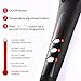 CXCASE Hair Straightener Brush MCH Ceramic Fast Heating with Heat Resistant Glove, Temperature Lock Function, Adjustable Temperature, Anti-Scald Ionic Hair Brush - Black