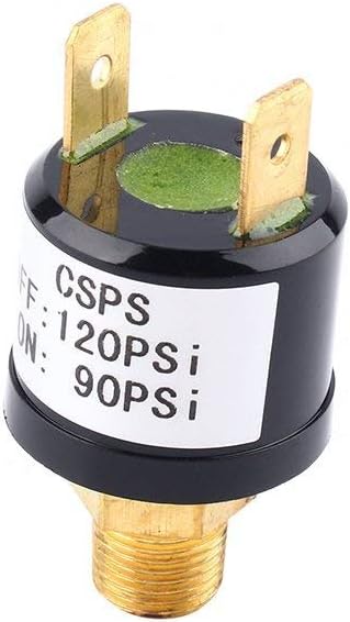 Airs Inflators, Air Pressure Control Switch Valve Regulator 90-120 PSI with Double Gauges - Image 3
