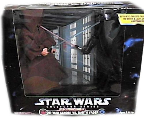 Star Wars Collector Series 12" Electronic Obi-Wan Kenobi vs Darth Vader Action Figure Set