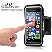 J&D Armband Compatible for Lumia 950 Armband, Sports Armband with Key Holder Slot for Lumia 950 Running Armband, Perfect Earphone Connection While Workout Running, Black