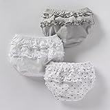 R Edition Shopping Prix Baby Girls Pack Of 3 Baby GirlÃ¯Â¿Â½S Pants With Ruffles Grey Size 3 Months - 23 In.