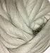 Merino Wool Super Chunky Yarn- Bulky Roving Yarn for Finger Knitting,Crocheting Felting,Making Rugs Blanket and Crafts by FLORAKNIT (Light Gray, Medium-20mm 0.55LB)