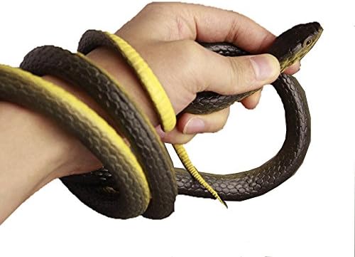 Magical Imaginary Big Snake Rubber Snake Fake Snake Prank Snake Toys Close to the Real Snake April Fool's Day Halloween Party