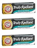 Arm & Hammer Truly Radiant Bright & Strong Whitening Toothpaste .9 Oz Travel Size (Pack of 3)