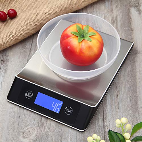 Digital Kitchen Scale Precise Cooking Scale and Baking Scale, Multifunction 15KG / 10 KG (15kg/1g)