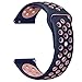 DEKER Bands Compatible with Fitbit Versa/Versa Lite/SE Smartwatch Bands, Breathable Soft Silicone Adjustable Replacement Bracelet Strap Wristbands (Small 5.5-6.7