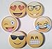 Emoji Sticky Notepads 12 Pack, 6 Different Faces (Designs) Lifetime