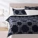 Amazon Basics 8-Piece Ultra-Soft Microfiber Bed-In-A-Bag Comforter Bedding Set - Full/Queen, Navy Nautical Knot