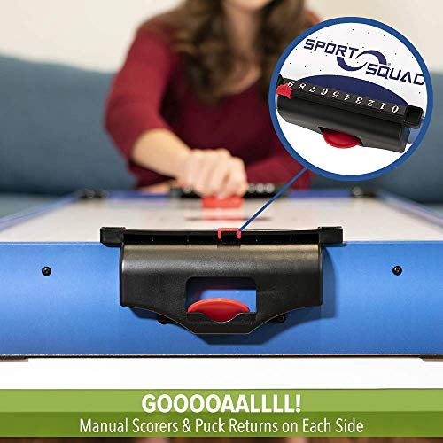 Sport Squad HX40 40-Inch Electric Tabletop Air Hockey Table with 2 Pushers and 2 Pucks (Renewed)