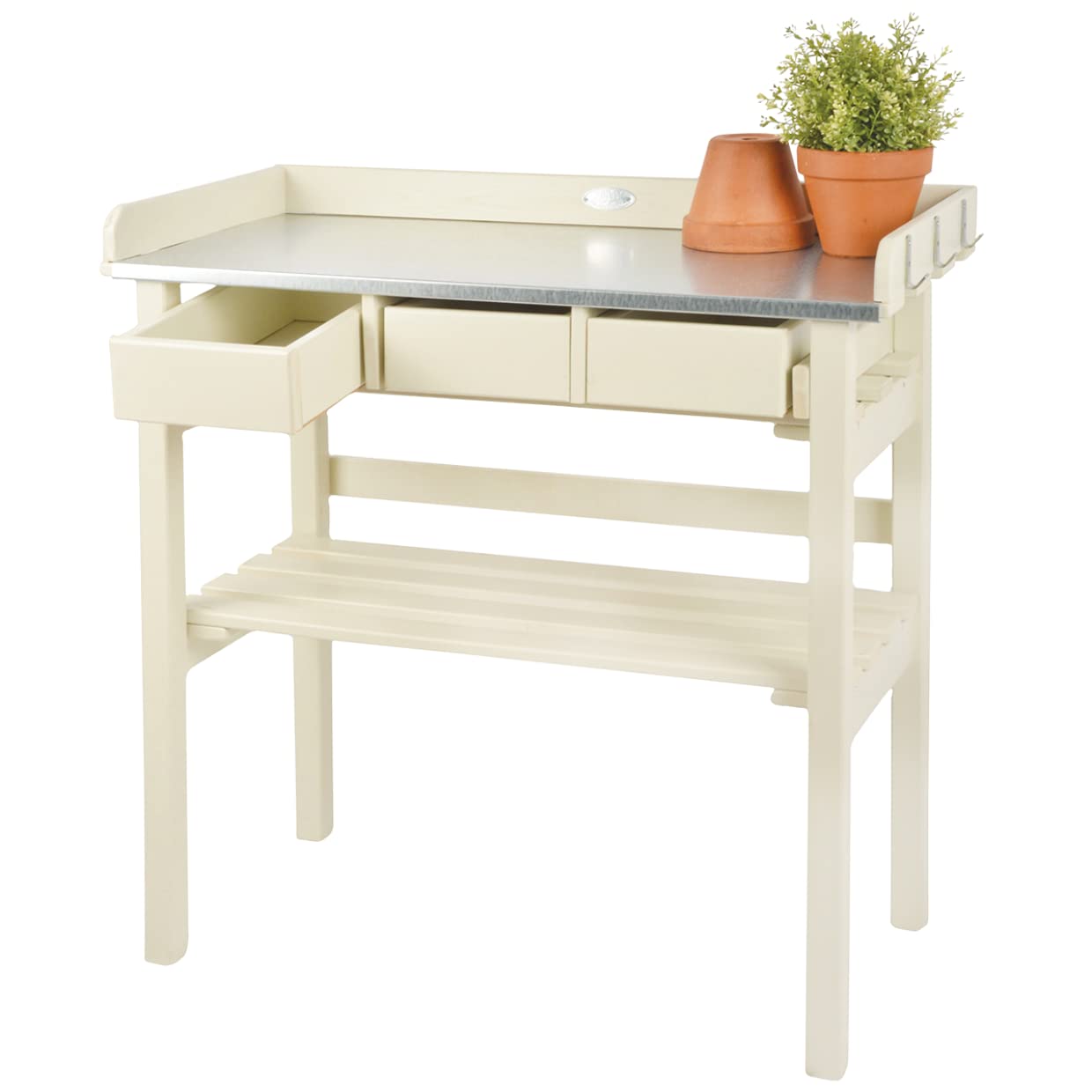 Fallen Fruits Garden Work Bench - Cream