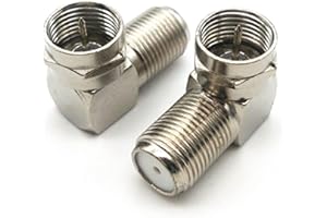 90 Degree Right Angle Female To Male F Head Coaxial Cable Adapter Pack Angled Tv Aerial Cable Coax Plug Adaptor Practical des