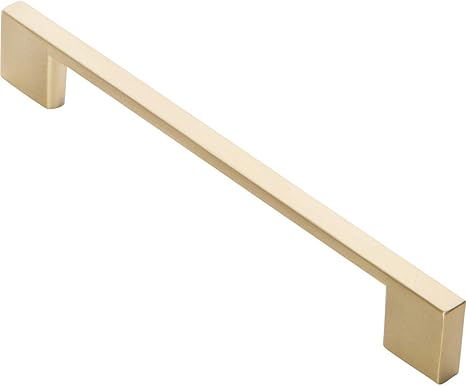 Southern Hills Brushed Brass Cabinet Handles 5 Pack 6 1 4 Inch Screw Spacing 7 5 8 Inches Total Length Satin Brass Drawer Pulls Modern Cabinet Hardware Sh3229 160 Brs 5 Amazon Sg Home Improvement