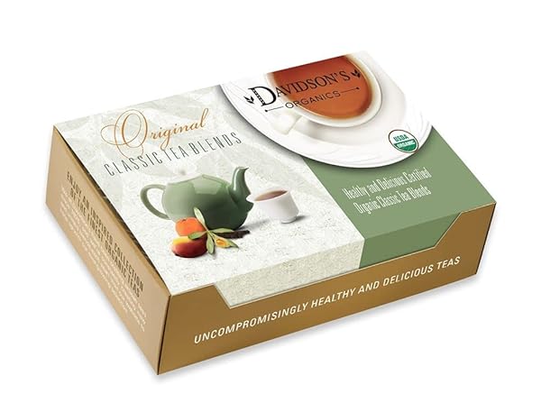 DAVIDSON’S ORGANICS, VANILLA ESSENCE, 100-COUNT INDIVIDUALLY WRAPPED TEA BAGS