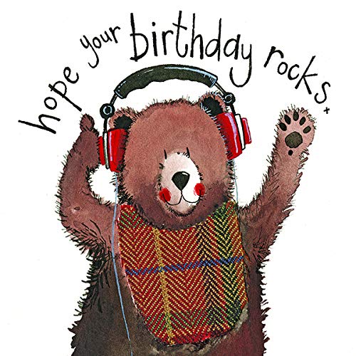 ALEX CLARK Hope Your Birthday Rocks Bear Card
