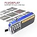 AM FM Portable Pocket Radio Battery Operated - with Best Reception. AM FM Compact USB Rechargeable Radios Music Player Support Micro SD/TF Card Slot (Blue)