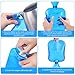 Hot Water Bottle, Ohuhu 2L Classic Premium Transparent Hot or Cold Water Bag for Pain Relief Hot Pack Therapy 2000ml 68oz, Blue, Home and Outdoor