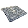 LR Home THROW81186BLU4250 Boho Chambray Throw Blanket, 50" x 60", Blue