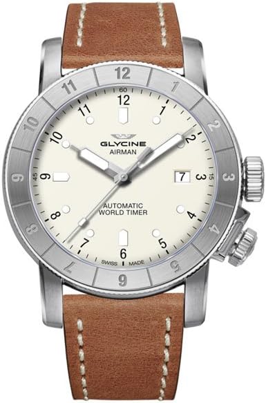 Airman Mens Analogue Automatic Watch with Leather Bracelet GL0061