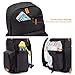 Cuddly Cubs Diaper Backpack - Large Diaper Bag Backpack with Insulated Pockets, Changing Pad and Stroller Straps - Grey