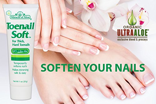 Miracle Toenail Soft 1 Oz - Temporary Nail Softening Cream with 60% Ultra Aloe - Thumbnail 3
