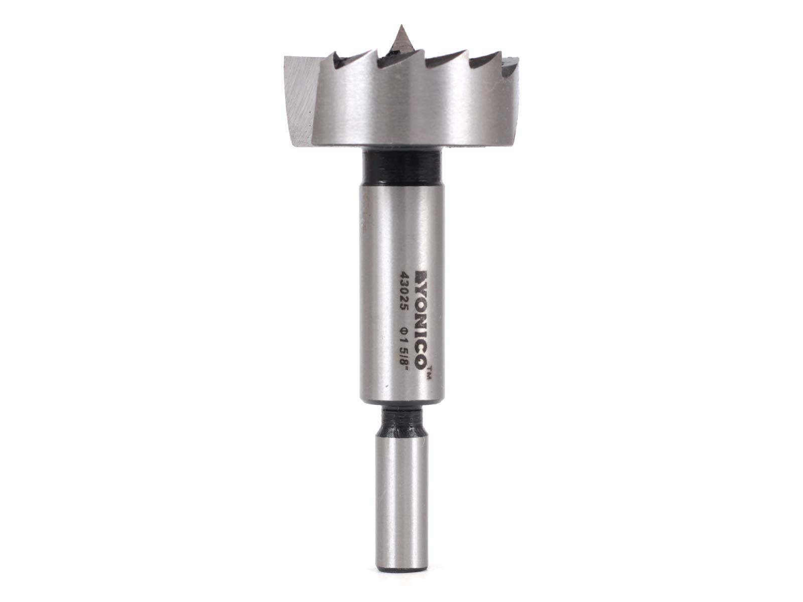 Yonico 43025S 1-5/8-Inch Diameter Steel Forstner Drill Bit 3/8-Inch Shank
