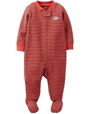 Baby Boys' Striped Footie (Baby) - Olive