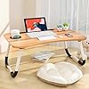 Laptop-Bed-TablePortable-Lap-DeskNotebook-Stand-Reading-HolderNotebook-Table-Dorm-Desk-with-Foldable-Legs-Cup-Slotfor-Eating-BreakfastReadingWatching-Movie-on-BedSofa60-x-40cm-Brown Laptop Bed Table,Portable Lap Desk,Notebook Stand Reading Holder,Notebook Table Dorm Desk with Foldable Legs & Cup Slot…