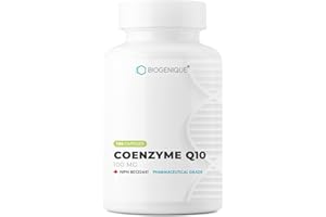 Biogenique Coenzyme Q10 100 mg - 180 Capsules | Heart, Mitochondrial Energy & Antioxidant Support | High Potency CoQ10 supple