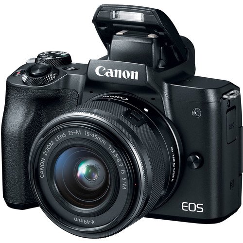 Canon EOS M50 Mirrorless Digital Camera with 1545mm Lens Kit (Black