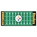 FANMATS 7311 Pittsburgh Steelers Field Runner Rug - 30in. x 72in.