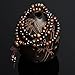 Cat Eye Jewels 108 Buddhist Prayer Beads Bracelet Meditation Mala Beads Bracelet Necklace Cognac